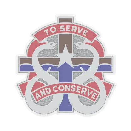 18 Field Hospital (U.S. Army) STICKER Vinyl Kiss-Cut Decal 2 Inch Transparent - The Sticker Space