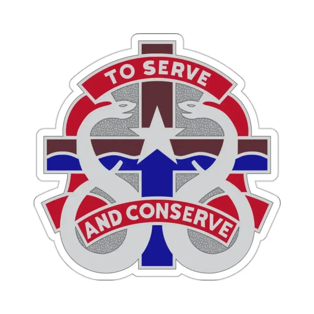 18 Field Hospital (U.S. Army) STICKER Vinyl Kiss-Cut Decal 2 Inch White - The Sticker Space