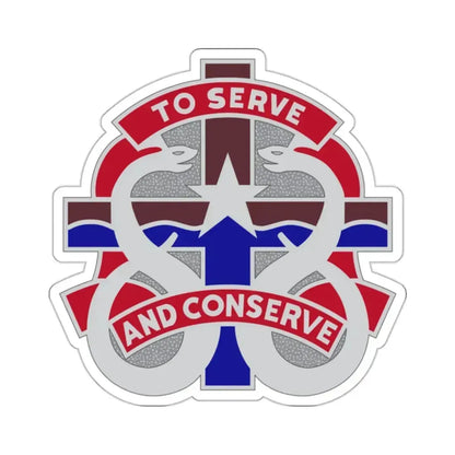 18 Field Hospital (U.S. Army) STICKER Vinyl Kiss-Cut Decal 2 Inch White - The Sticker Space