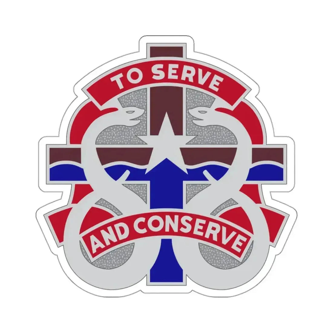 18 Field Hospital (U.S. Army) STICKER Vinyl Kiss-Cut Decal 3 Inch White - The Sticker Space