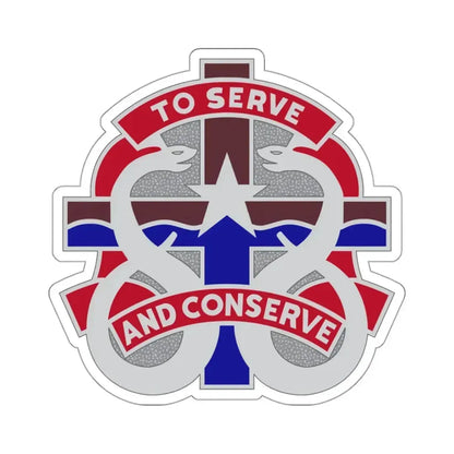 18 Field Hospital (U.S. Army) STICKER Vinyl Kiss-Cut Decal 3 Inch White - The Sticker Space