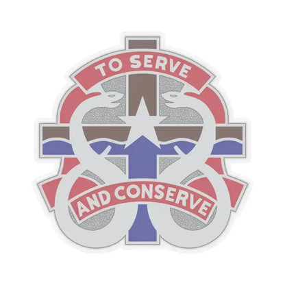 18 Field Hospital (U.S. Army) STICKER Vinyl Kiss-Cut Decal 4 Inch Transparent - The Sticker Space