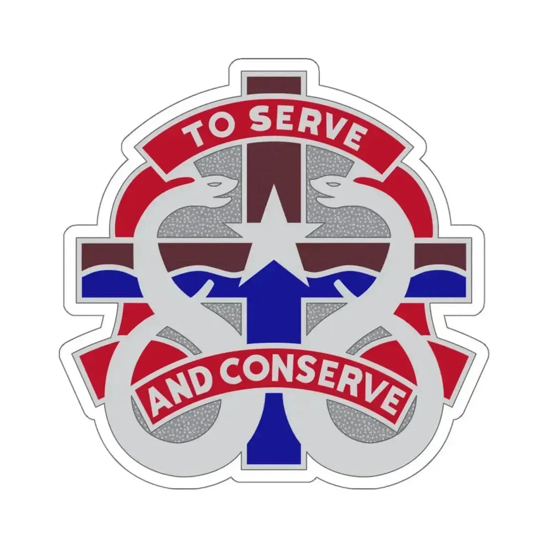 18 Field Hospital (U.S. Army) STICKER Vinyl Kiss-Cut Decal 6 Inch White - The Sticker Space