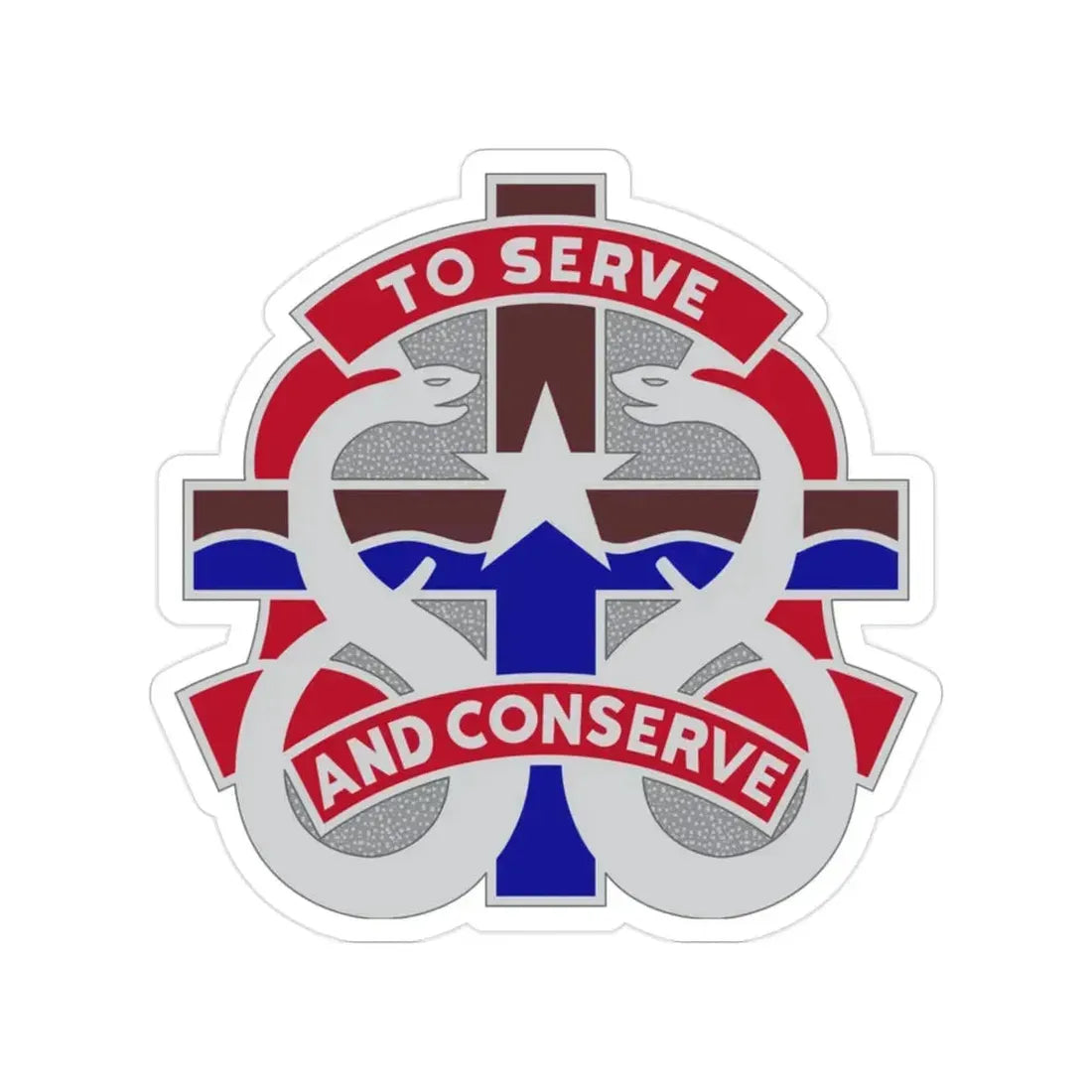 18 Field Hospital (U.S. Army) Transparent STICKER Die-Cut Vinyl Decal 2 Inch - The Sticker Space