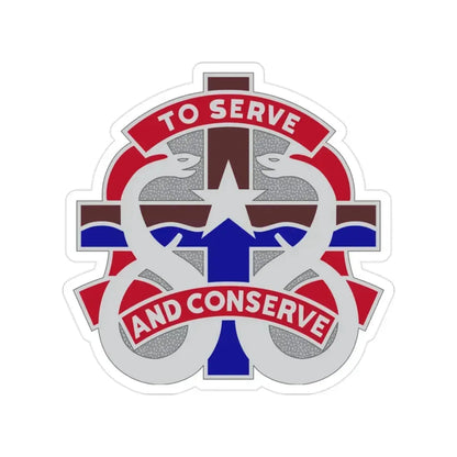 18 Field Hospital (U.S. Army) Transparent STICKER Die-Cut Vinyl Decal 2 Inch - The Sticker Space