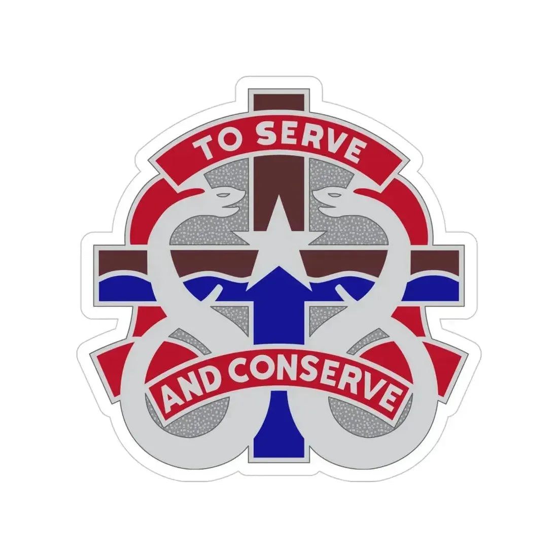 18 Field Hospital (U.S. Army) Transparent STICKER Die-Cut Vinyl Decal 4 Inch - The Sticker Space