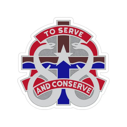 18 Field Hospital (U.S. Army) Transparent STICKER Die-Cut Vinyl Decal 4 Inch - The Sticker Space