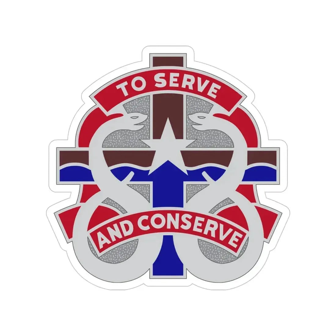 18 Field Hospital (U.S. Army) Transparent STICKER Die-Cut Vinyl Decal 5 Inch - The Sticker Space