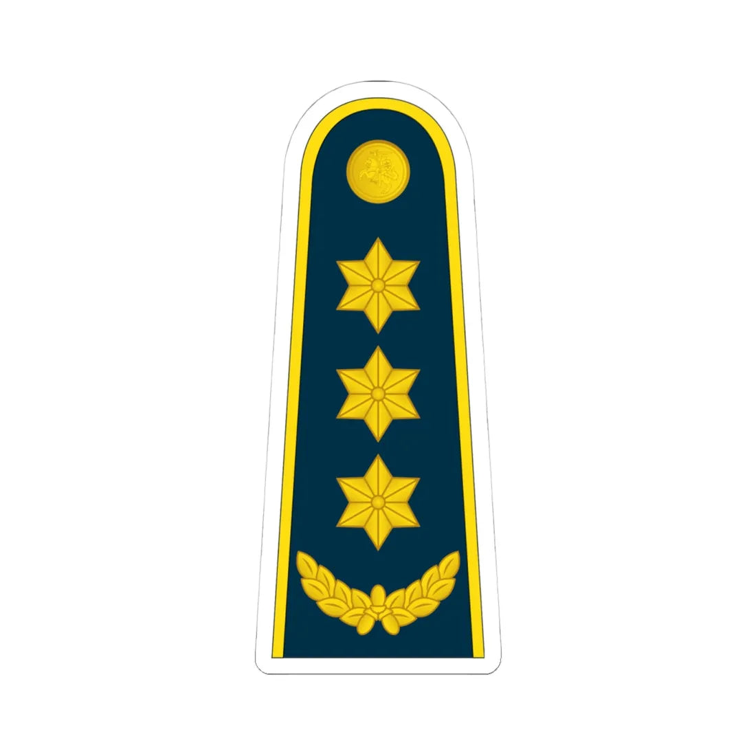 18 Lithuania Air Force COL (Lithuania) (Military Rank) STICKER Vinyl Kiss-Cut Decal 4 Inch White - The Sticker Space