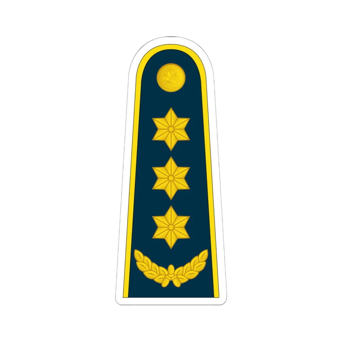 18 Lithuania Air Force COL (Lithuania) (Military Rank) STICKER Vinyl Kiss-Cut Decal 6 Inch White - The Sticker Space