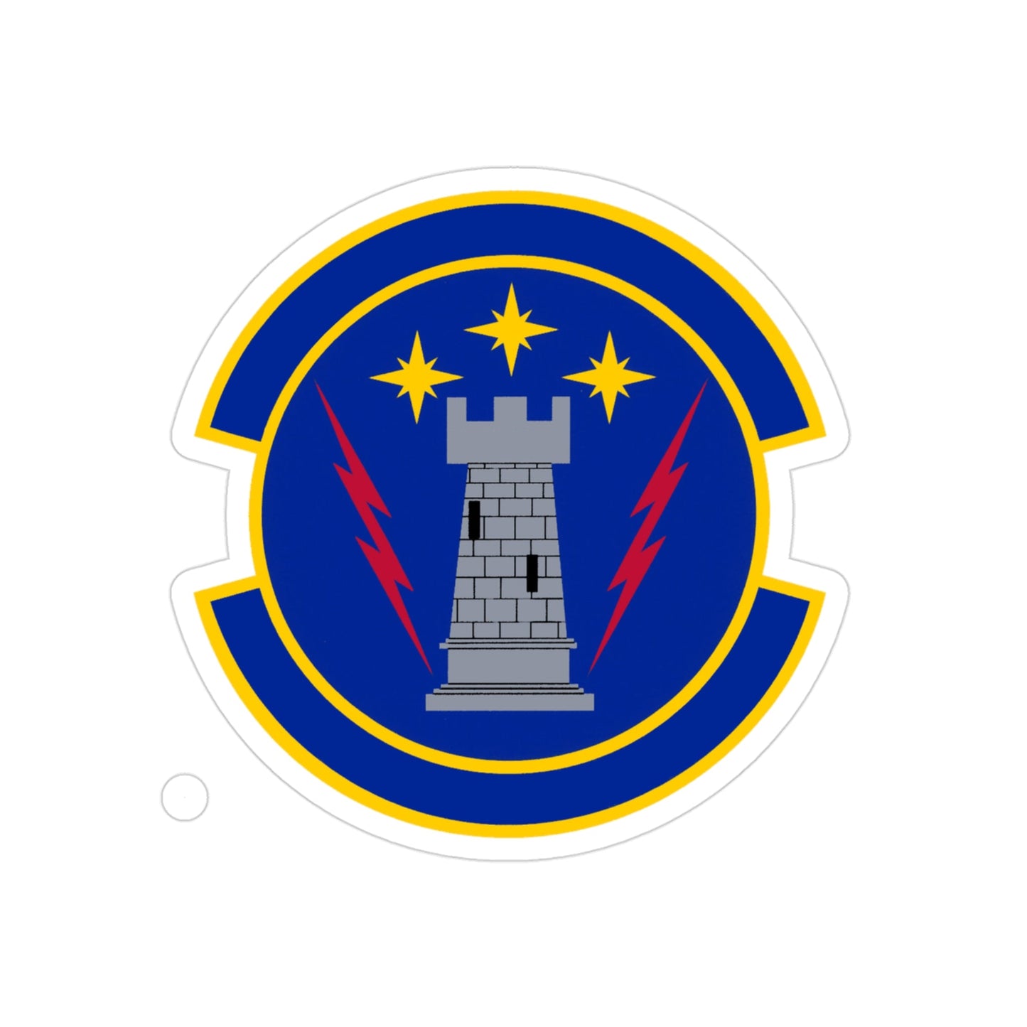 18 Maintenance Operations Squadron PACAF (U.S. Air Force) REVERSE PRINT Transparent STICKER-3" × 3"-The Sticker Space