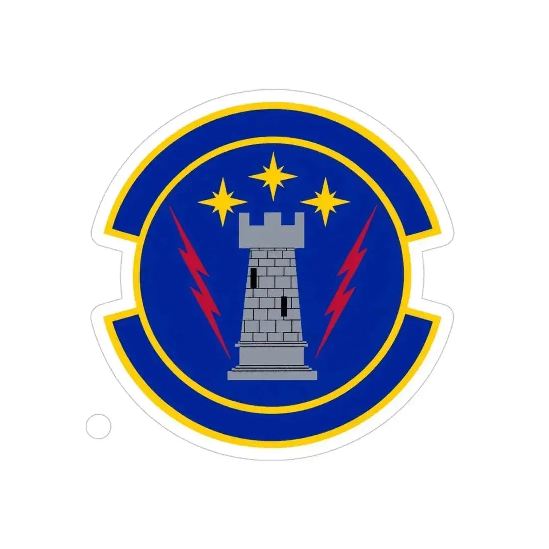 18 Maintenance Operations Squadron PACAF (U.S. Air Force) REVERSE PRINT Transparent Die-Cut STICKER 4 Inch Die-Cut Transparent - The Sticker Space