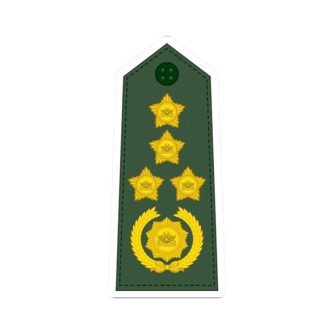 18. Myanmar Army SGEN (Myanmar) (Military Rank) STICKER Vinyl Kiss-Cut ...