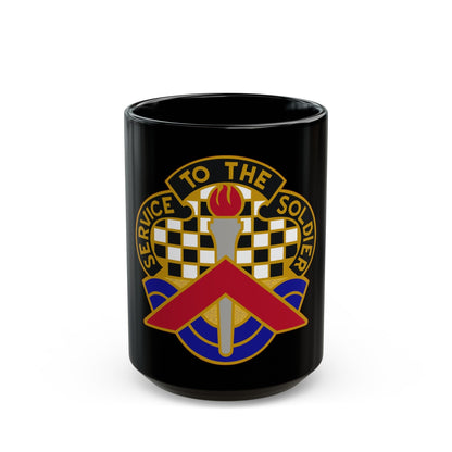 18 Personnel Services Battalion (U.S. Army) Black Coffee Mug-15oz-The Sticker Space