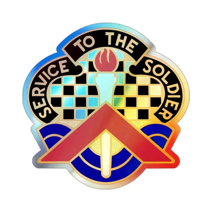 18 Personnel Services Battalion (U.S. Army) Holographic STICKER Die-Cut Vinyl Decal - The Sticker Space