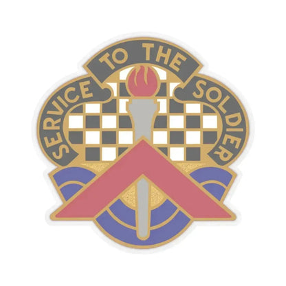 18 Personnel Services Battalion (U.S. Army) STICKER Vinyl Kiss-Cut Decal 2 Inch Transparent - The Sticker Space