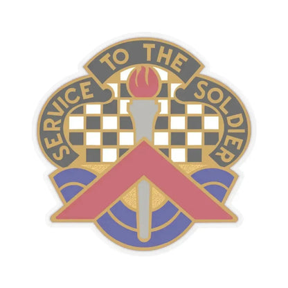 18 Personnel Services Battalion (U.S. Army) STICKER Vinyl Kiss-Cut Decal 3 Inch Transparent - The Sticker Space