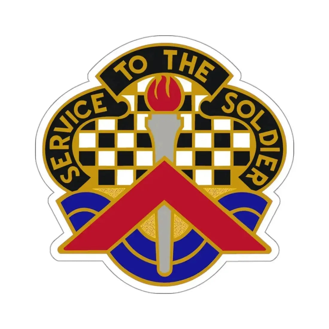 18 Personnel Services Battalion (U.S. Army) STICKER Vinyl Kiss-Cut Decal 3 Inch White - The Sticker Space