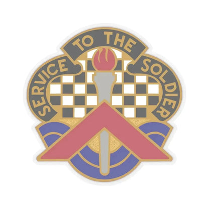 18 Personnel Services Battalion (U.S. Army) STICKER Vinyl Kiss-Cut Decal 4 Inch Transparent - The Sticker Space