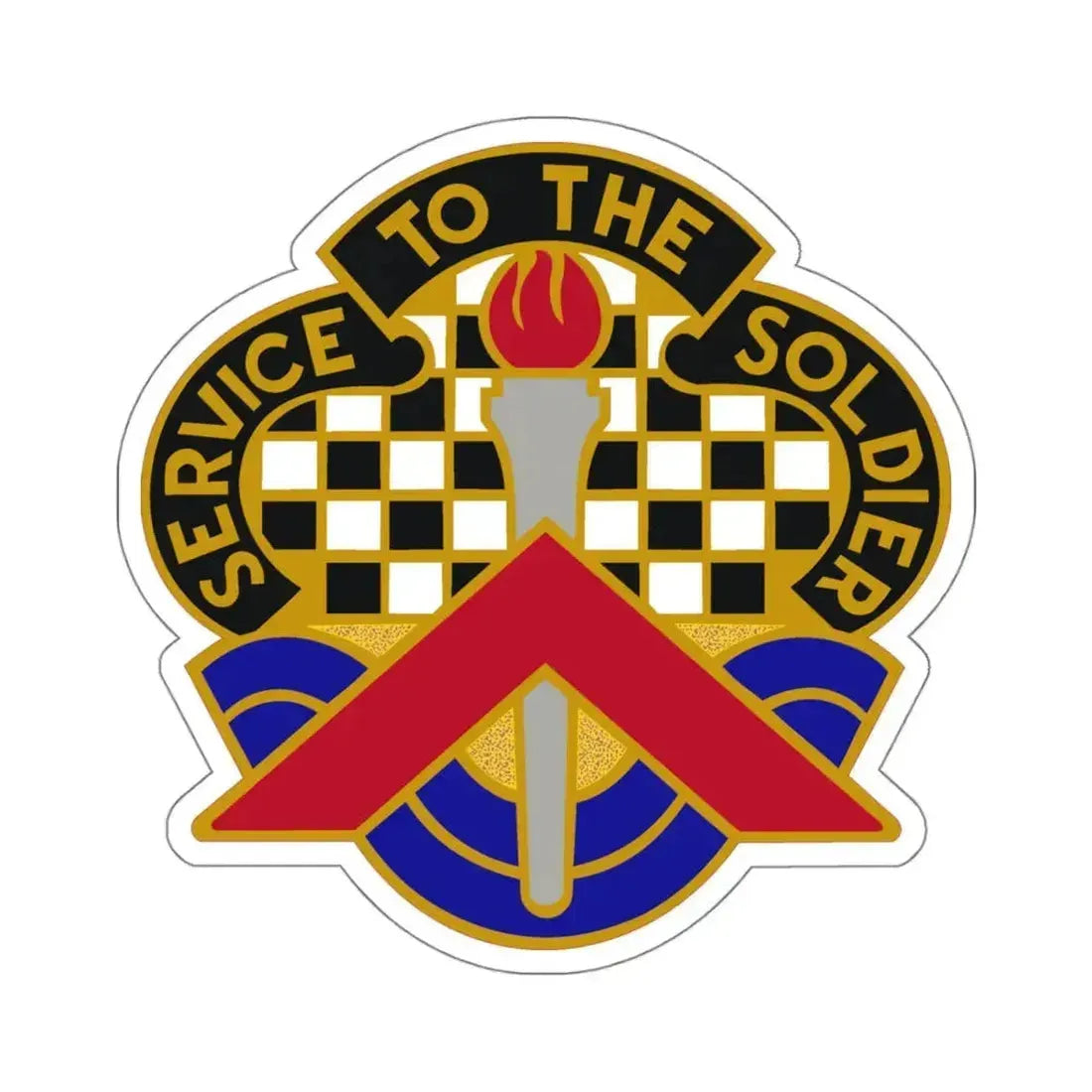 18 Personnel Services Battalion (U.S. Army) STICKER Vinyl Kiss-Cut Decal 4 Inch White - The Sticker Space