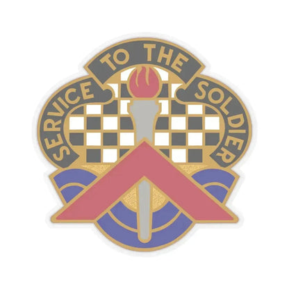 18 Personnel Services Battalion (U.S. Army) STICKER Vinyl Kiss-Cut Decal 6 Inch Transparent - The Sticker Space