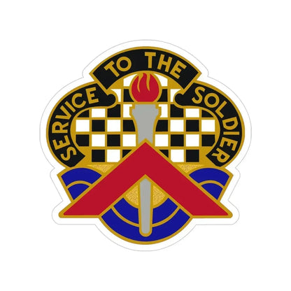 18 Personnel Services Battalion (U.S. Army) Transparent STICKER Die-Cut Vinyl Decal 4 Inch - The Sticker Space