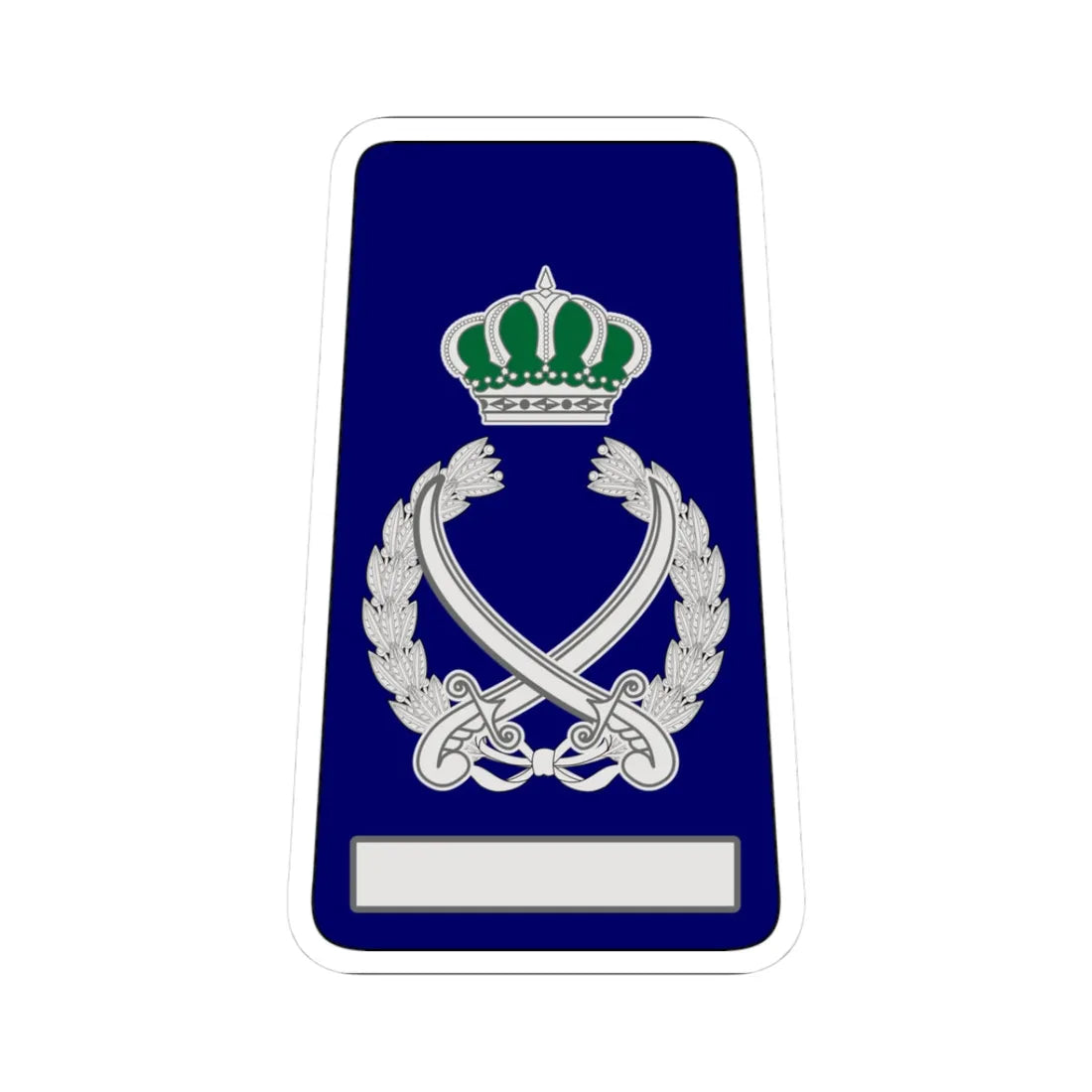18. RJN FM (Jordan) (Military Rank) STICKER Vinyl Kiss-Cut Decal 3 Inch White - The Sticker Space