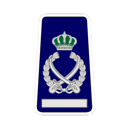 18. RJN FM (Jordan) (Military Rank) STICKER Vinyl Kiss-Cut Decal 4 Inch White - The Sticker Space