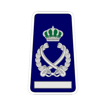 18. RJN FM (Jordan) (Military Rank) STICKER Vinyl Kiss-Cut Decal 6 Inch White - The Sticker Space