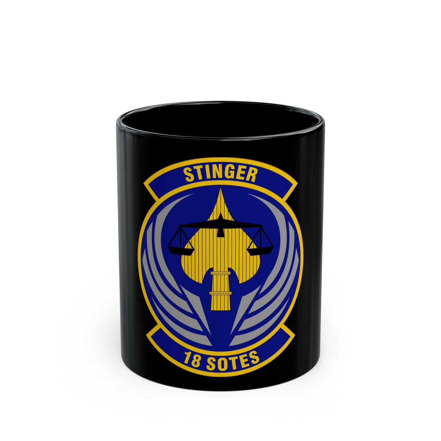 18 Special Operations Test and Evaluation Squadron AFSOC (U.S. Air Force) Black Coffee Mug-11oz-The Sticker Space