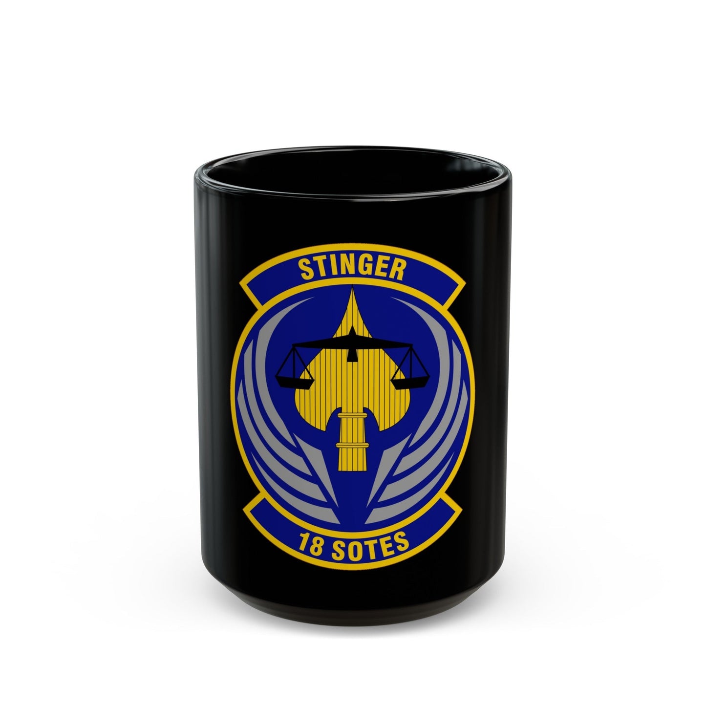 18 Special Operations Test and Evaluation Squadron AFSOC (U.S. Air Force) Black Coffee Mug-15oz-The Sticker Space