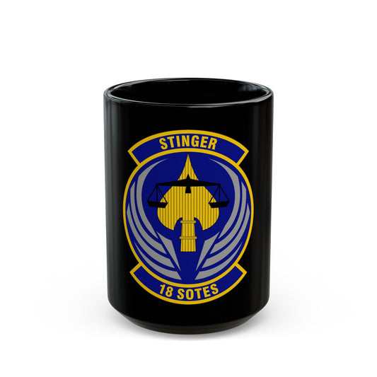 18 Special Operations Test and Evaluation Squadron AFSOC (U.S. Air Force) Black Coffee Mug-15oz-The Sticker Space