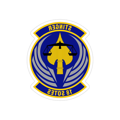 18 Special Operations Test and Evaluation Squadron AFSOC (U.S. Air Force) REVERSE PRINT Transparent STICKER-5" × 5"-The Sticker Space