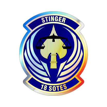 18 Special Operations Test and Evaluation Squadron AFSOC (U.S. Air Force) Holographic STICKER Die-Cut Vinyl Decal 2 Inch Holographic - The Sticker Space