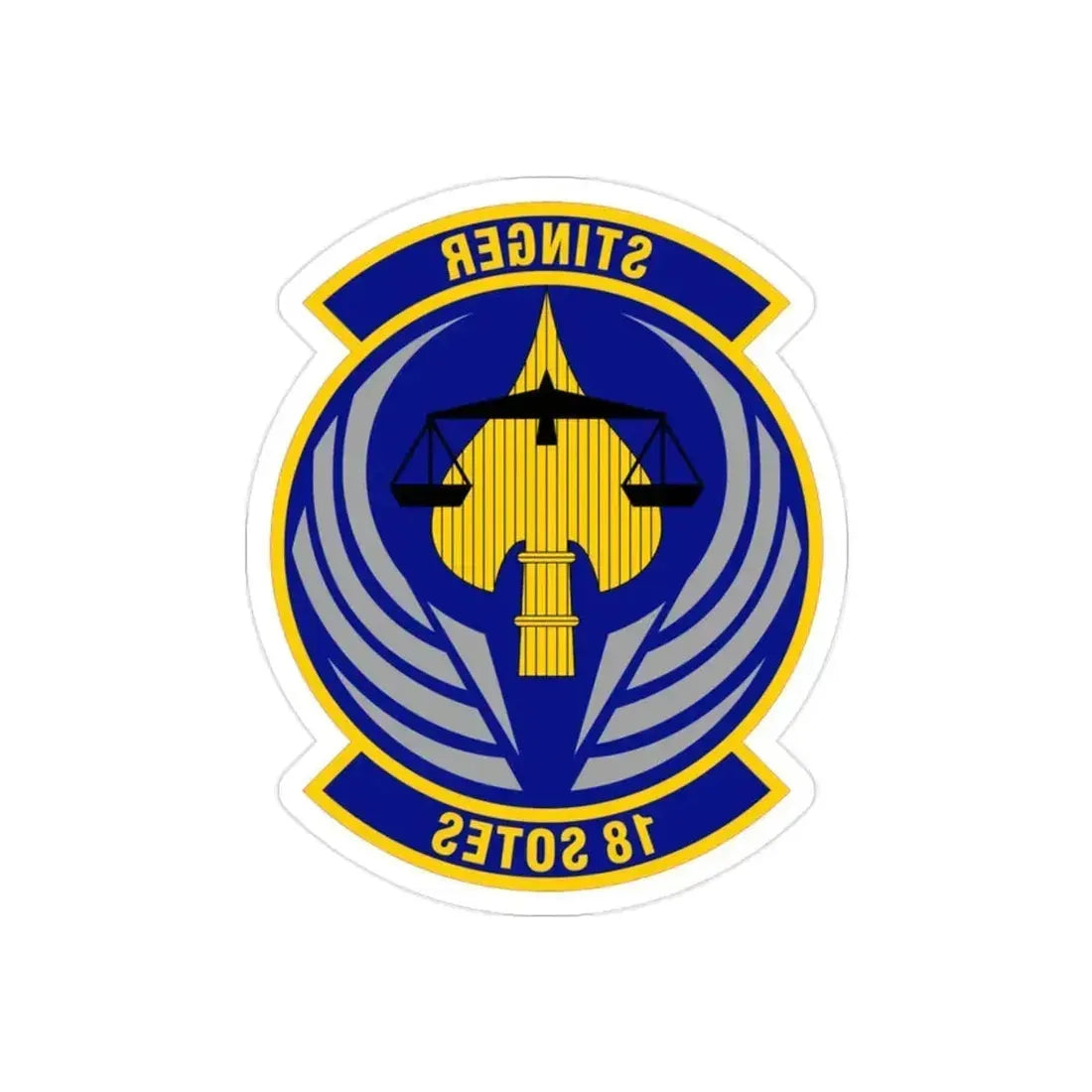 18 Special Operations Test and Evaluation Squadron AFSOC (U.S. Air Force) REVERSE PRINT Transparent Die-Cut STICKER 2 Inch Die-Cut Transparent - The Sticker Space