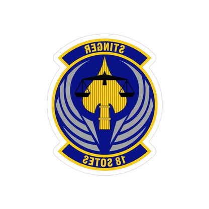 18 Special Operations Test and Evaluation Squadron AFSOC (U.S. Air Force) REVERSE PRINT Transparent Die-Cut STICKER 2 Inch Die-Cut Transparent - The Sticker Space