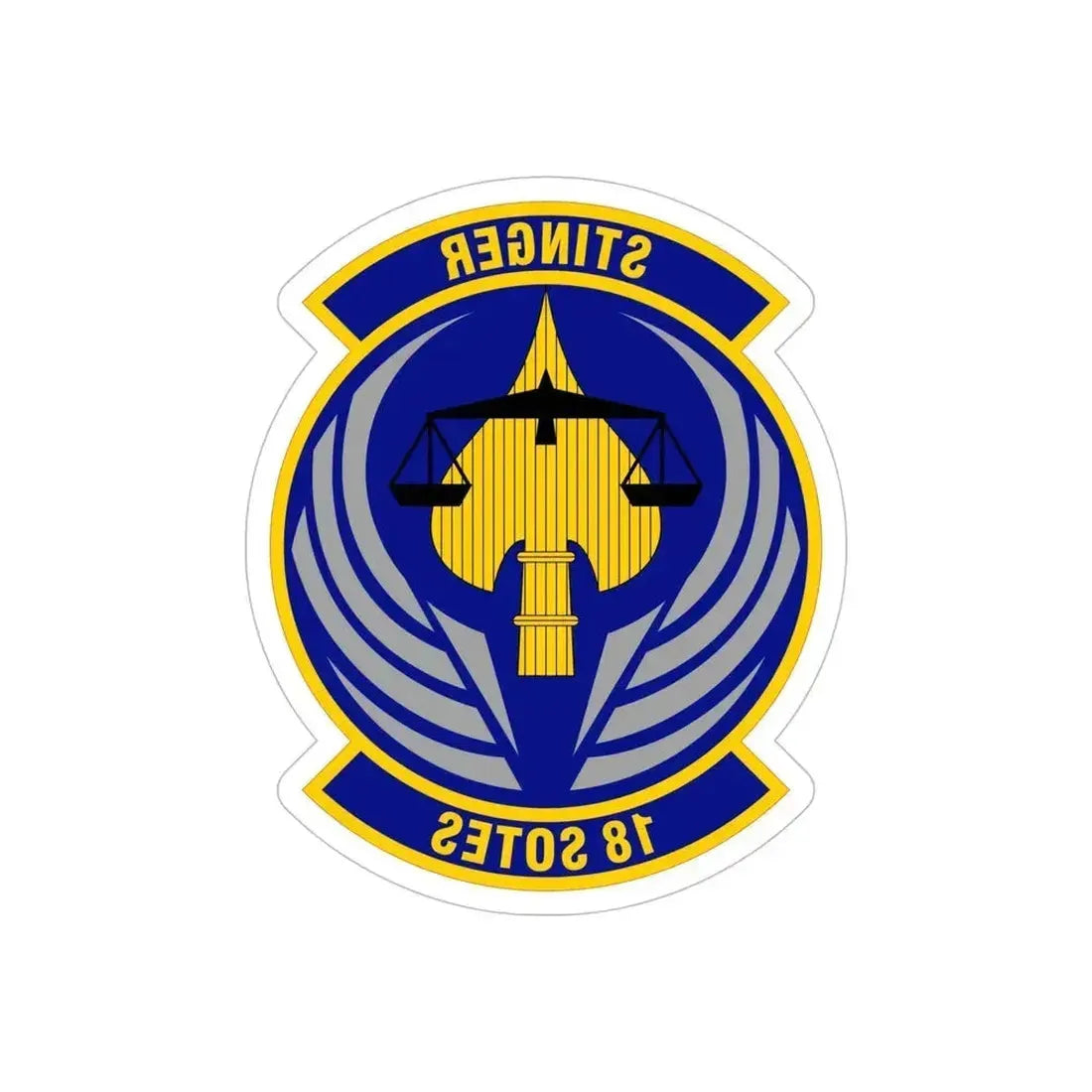 18 Special Operations Test and Evaluation Squadron AFSOC (U.S. Air Force) REVERSE PRINT Transparent Die-Cut STICKER 6 Inch Die-Cut Transparent - The Sticker Space