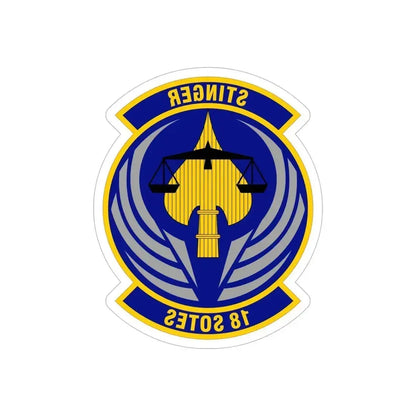 18 Special Operations Test and Evaluation Squadron AFSOC (U.S. Air Force) REVERSE PRINT Transparent Die-Cut STICKER 6 Inch Die-Cut Transparent - The Sticker Space