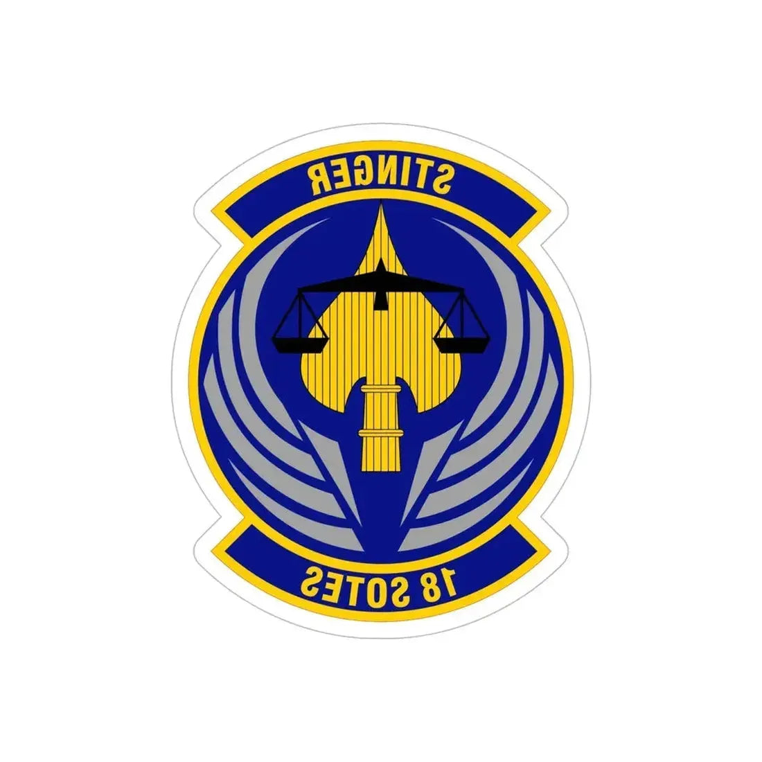 18 Special Operations Test and Evaluation Squadron AFSOC (U.S. Air Force) REVERSE PRINT Transparent Die-Cut STICKER - The Sticker Space