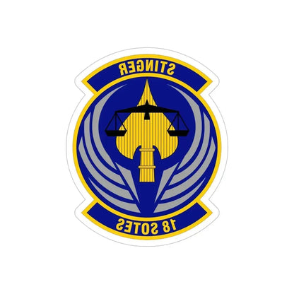 18 Special Operations Test and Evaluation Squadron AFSOC (U.S. Air Force) REVERSE PRINT Transparent Die-Cut STICKER - The Sticker Space