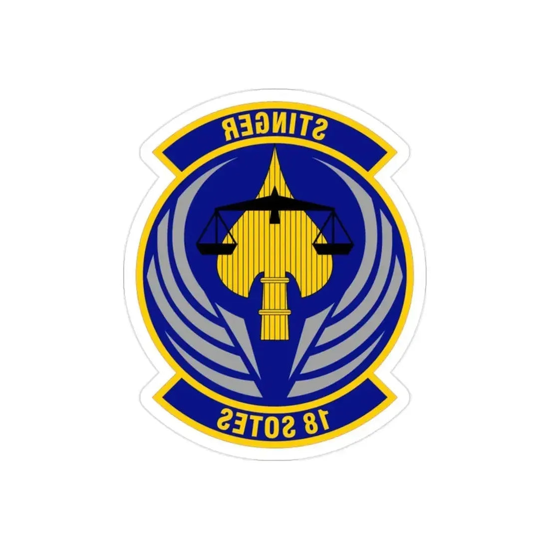 18 Special Operations Test and Evaluation Squadron AFSOC (U.S. Air Force) REVERSE PRINT Transparent Die-Cut STICKER - The Sticker Space