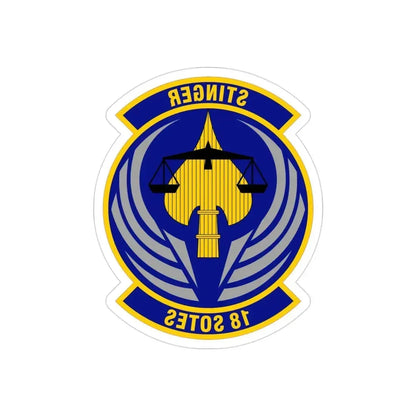 18 Special Operations Test and Evaluation Squadron AFSOC (U.S. Air Force) REVERSE PRINT Transparent Die-Cut STICKER - The Sticker Space
