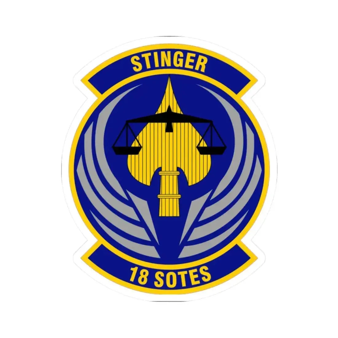 18 Special Operations Test and Evaluation Squadron AFSOC (U.S. Air Force) STICKER Vinyl Kiss-Cut Decal 2 Inch White - The Sticker Space