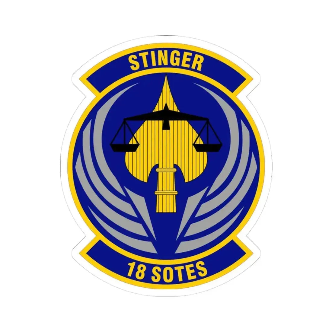 18 Special Operations Test and Evaluation Squadron AFSOC (U.S. Air Force) STICKER Vinyl Kiss-Cut Decal 3 Inch White - The Sticker Space