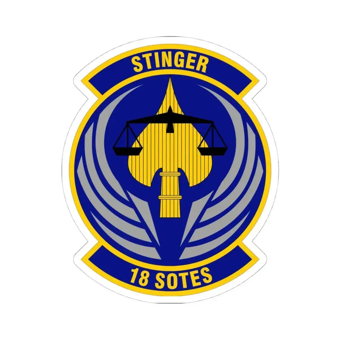 18 Special Operations Test and Evaluation Squadron AFSOC (U.S. Air Force) STICKER Vinyl Kiss-Cut Decal 4 Inch White - The Sticker Space