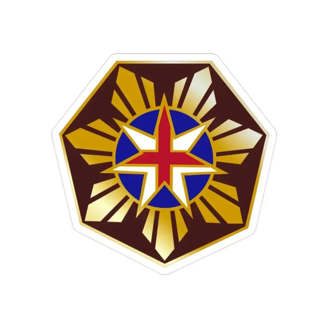 18 Surgical Hospital (U.S. Army) REVERSE PRINT Transparent Die-Cut STICKER 2 Inch Die-Cut Transparent - The Sticker Space