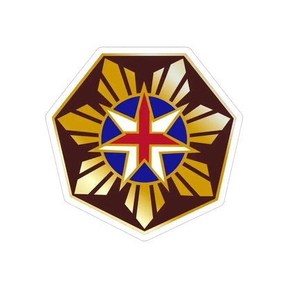 18 Surgical Hospital (U.S. Army) REVERSE PRINT Transparent Die-Cut STICKER - The Sticker Space