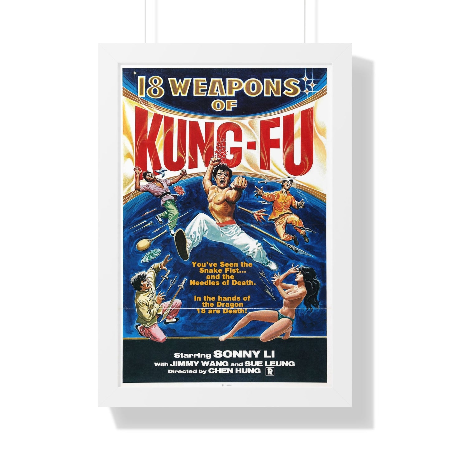 18 WEAPONS OF KUNG-FU 1977 - Framed Movie Poster-16″ x 24″-The Sticker Space