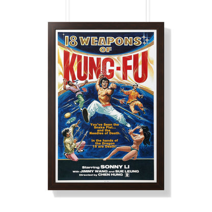 18 WEAPONS OF KUNG-FU 1977 - Framed Movie Poster-20" x 30"-The Sticker Space