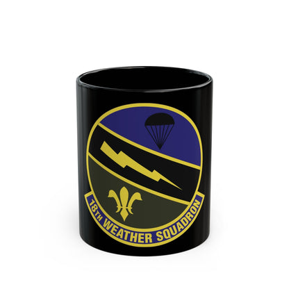 18 Weather Squadron ACC (U.S. Air Force) Black Coffee Mug-11oz-The Sticker Space